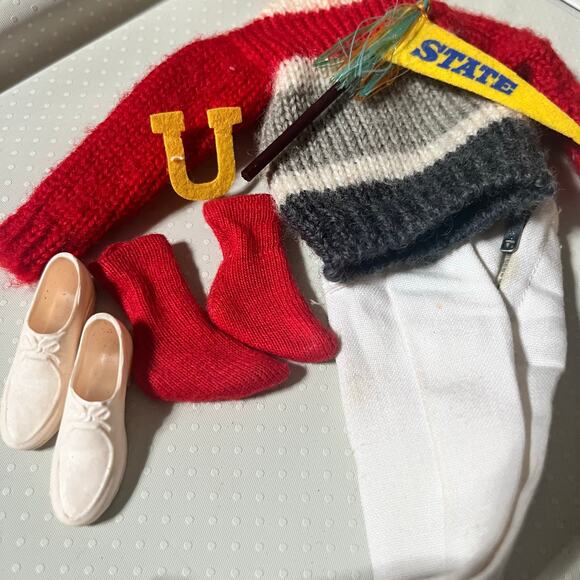 Vintage KEN #770 CAMPUS HERO Complete Japan TM NM Wool 60s Barbie School Outfit - Picture 2 of 11